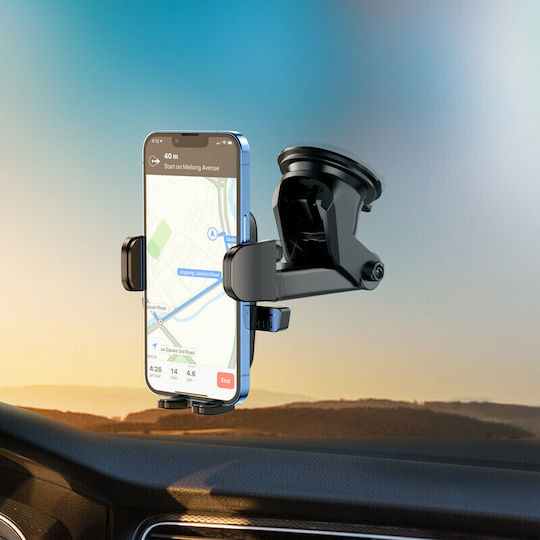Borofone BH60 Car Mobile Mount with Adjustable Hooks Black