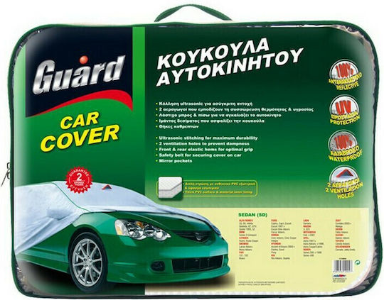 Guard Abdeckungen für Auto mit Tragetasche 414x147x125cm Wasserdicht Mittel für Schrägheck