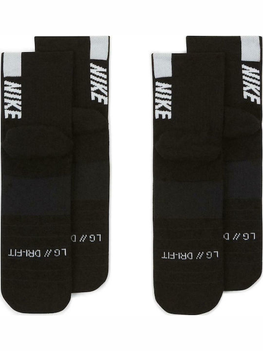 Nike Multiplier Ankle Socks Running Κάλτσες Πολύχρωμες 2 Ζεύγη