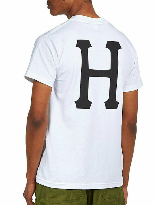 HUF Essentials Classic Herren T-Shirt Kurzarm Weiß