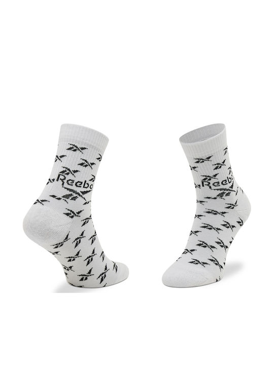 Reebok Over Αθλητικές Κάλτσες Λευκές 3 Ζεύγη