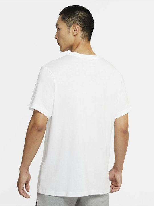 Nike Fit Swoosh Men's Athletic T-shirt Short Sleeve Dri-Fit White