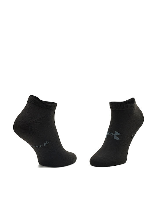 Under Armour Essential Αθλητικές Κάλτσες Μαύρες 6 Ζεύγη