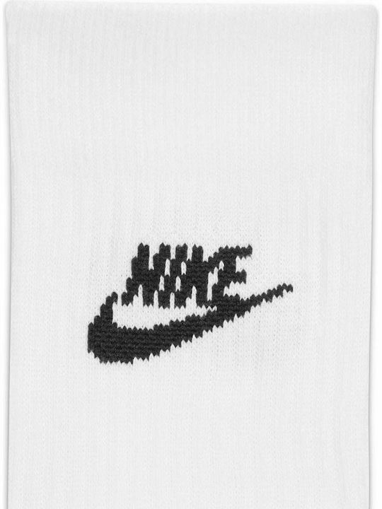 Nike Everyday Essential Αθλητικές Κάλτσες Λευκές 3 Ζεύγη