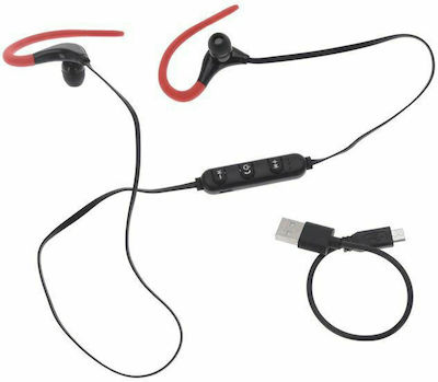 S48000090 In-ear Bluetooth Handsfree Căști cu Rezistență la Transpirație Roșu Negru