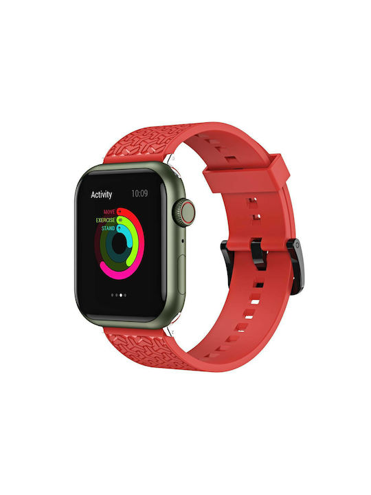 Hurtel Wristband Каишка Силикон Червен (Apple Watch 44/45/46mm/Ultra 49mm)