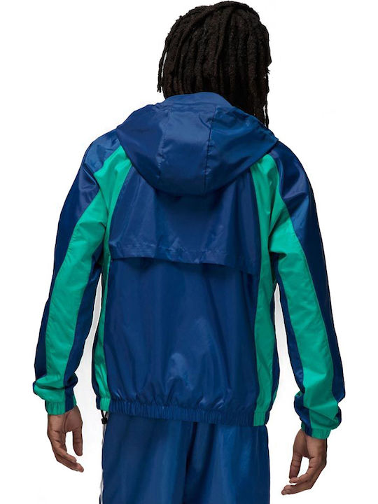 Essentials Winter Jacke Winddicht Blau