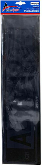 Race Axion Car License Plate Glass Protectors Plastic 52.7 x 12cm Black Tint 2pcs