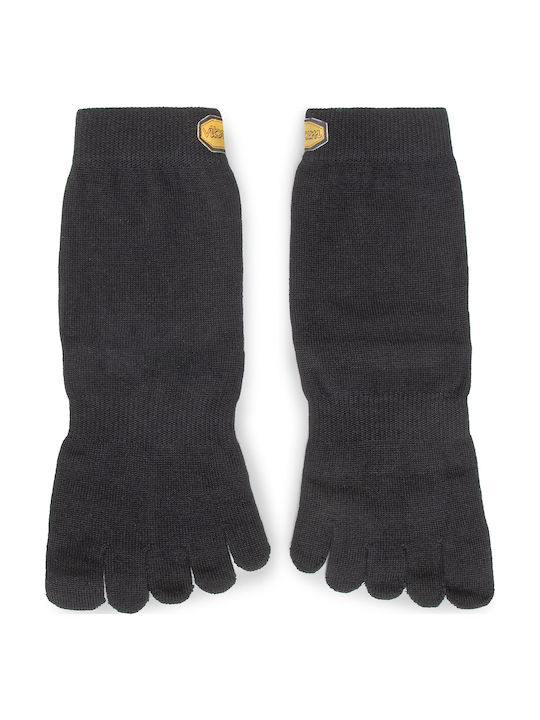 Vibram Fivefingers Blend Crew Laufsocken Schwarz 1 Paar
