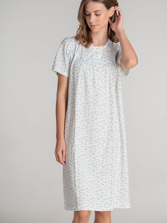 Odyssey Summer Cotton Women's Nightdress White