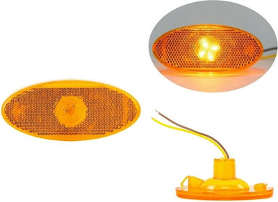 Truck Volume Lights 1pcs LED Side Marker Light for Renault Master / Opel Movano 12V - Orange MAR900