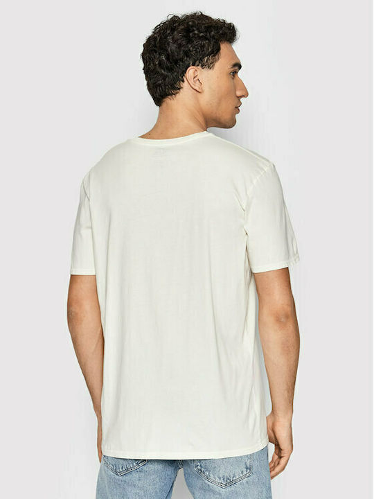 Quiksilver Men's Short Sleeve T-shirt Beige