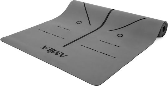 AMILA Exercise Mat Gray (183x65x0.4cm)
