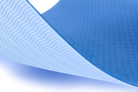 AMILA Exercise Mat Blue with Carry Strap (173x61x0.6cm)