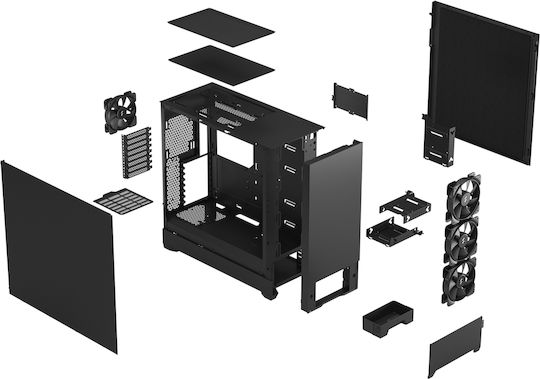 Fractal Design Design Pop XL Silent Midi Tower Κουτί Υπολογιστή Μαύρο