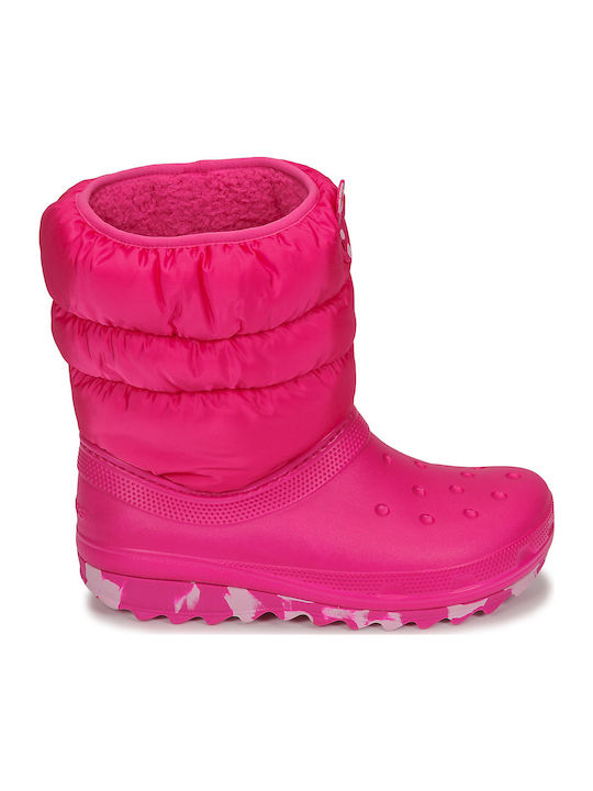 Classic Neo Puff Kids Snow Boots Fuchsia