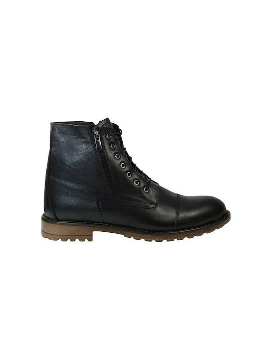 Tsimpolis Shoes 14 Men's leather boots Black 25249