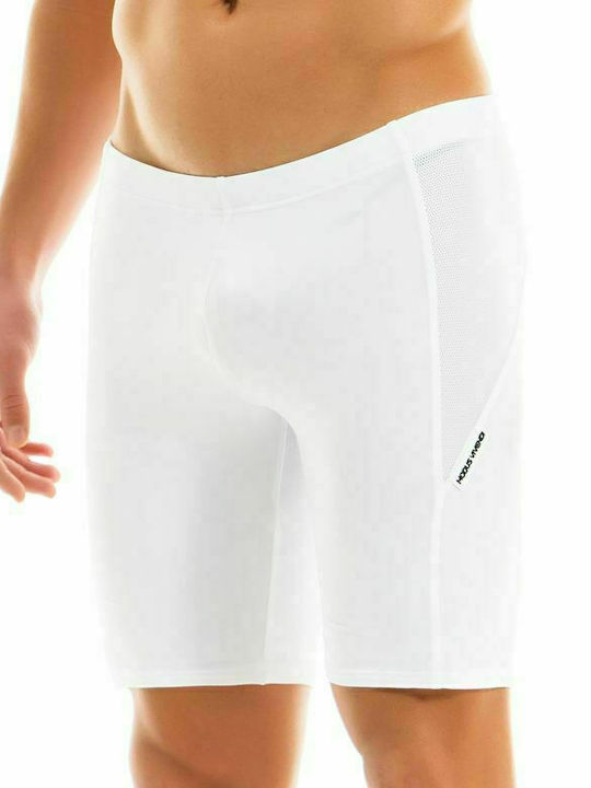 Modus Vivendi Active Short Meggings Ανδρικό Αθλητικό Κολάν Κοντό Λευκό