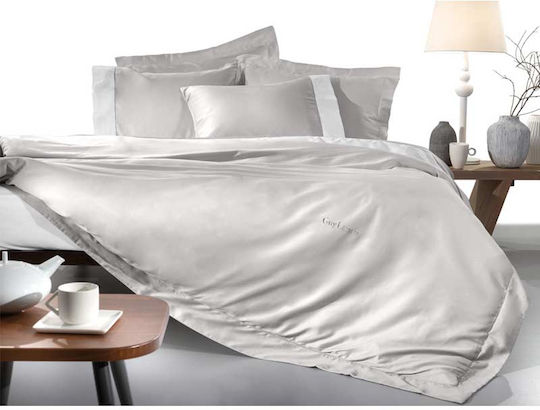 Guy Laroche Silky Σεντόνι King Size 270x280εκ. Silver