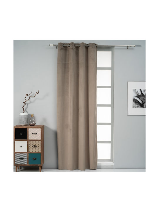 Artisti Italiani Curtain with Grommet Velour Bez 140x260cm