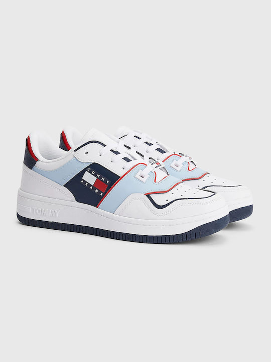 Tommy Hilfiger Pop Basket Sneakers Λευκά