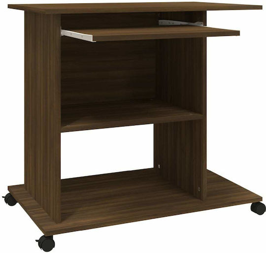Computer Office Wooden Brown 80x50x75cm