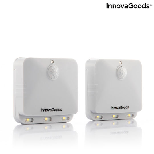 InnovaGoods LED Аварийно осветление с Сензор за движение Lumtoo 2бр