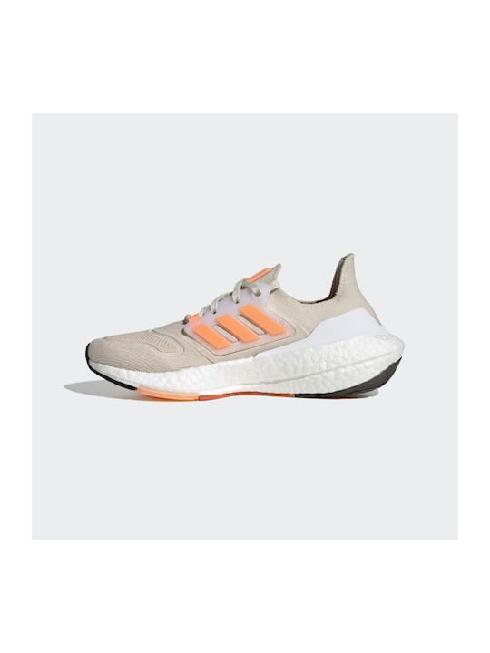 Ultraboost 22 Sport Shoes Running Aluminium / Beam Orange / Core Black