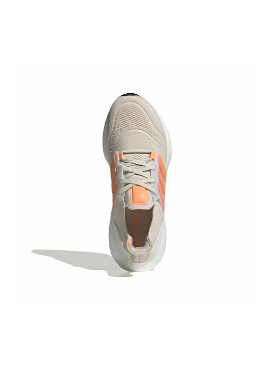 Ultraboost 22 Sport Shoes Running Aluminium / Beam Orange / Core Black