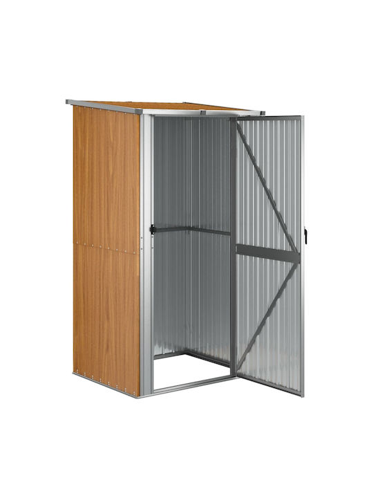 Metallic Garden Shed Galvanized Brown M1.185xW0.97xH2.095m