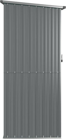 Metallic Garden Shed Galvanized Grey L1.185xW0.97xH2.095m