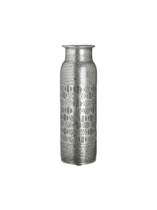 Inart Decorative Vase Silver 13x13x40cm