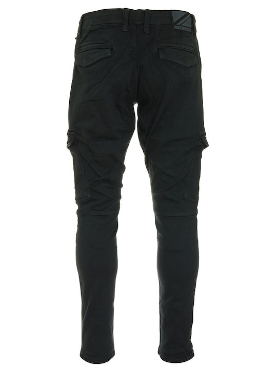 E1 Jared Trousers Cargo in Slim Fit Black