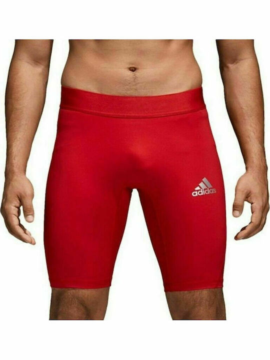 adidas Ανδρικό Αθλητικό Κολάν Κοντό Κόκκινο