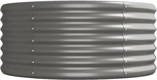 vidaXL Planter Box Metallic Gray 620x80x36cm.