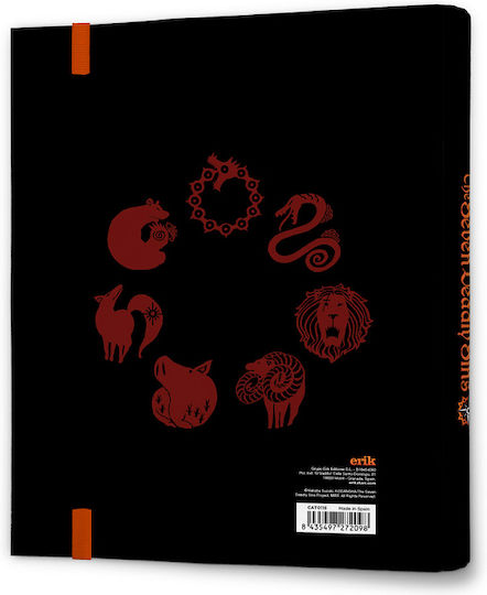 Grupo Erik Ντοσιέ με 4 Κρίκους για Χαρτί A4 Πολύχρωμο The Seven Deadly Sins