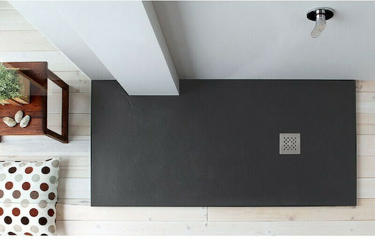 Karag Rectangular Artificial Stone Shower Ardesia Pietra 80x120x2.5cm