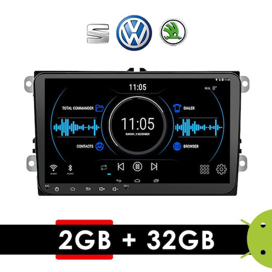 Автомобилна Аудио Система (Блутут/USB/AUX/WiFi/GPS/Apple-Carplay/Android-Auto) с Тъчскрийн 9"