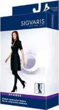 Sigvaris Top Fine Select Дълъг Чорапогащник Дължина На Компресията 18-21 mmHg Черен