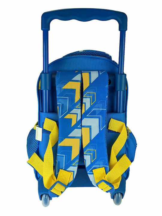 Gim Sonic Σχολική Τσάντα Τρόλεϊ Νηπιαγωγείου Γαλάζια με Θήκη για Παγούρι 12lt