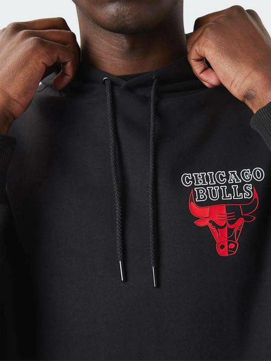 Chicago Bulls Sweatshirt mit Kapuze Schwarz