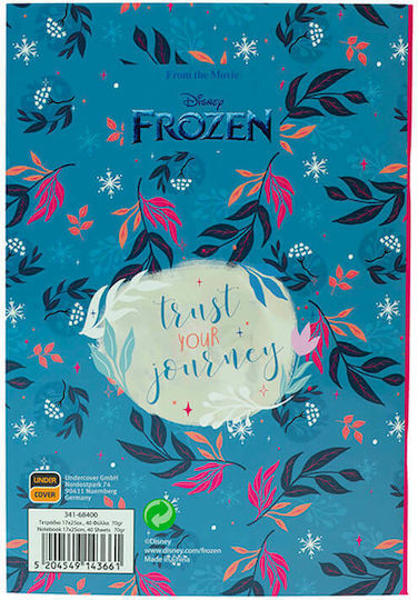 Gim Τετράδιο Ριγέ Β5 40 Φύλλων Frozen Πολύχρωμο