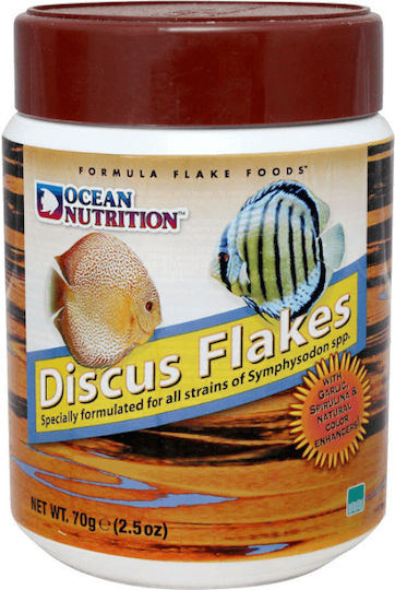 Ocean Nutrition Discus Hrana pentru Pestii tropicali sub forma de fulgi cu Spirulina 70g
