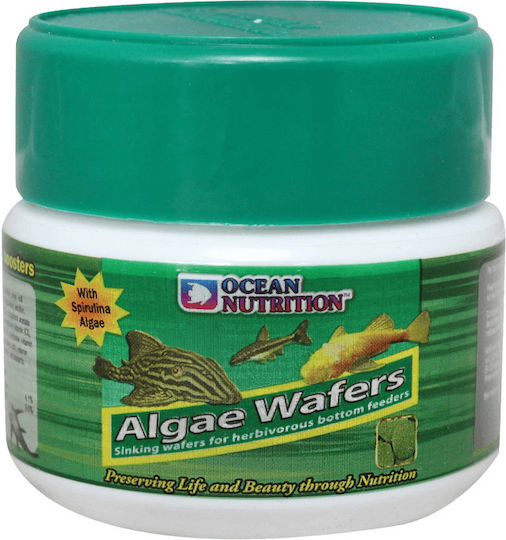 Ocean Nutrition Algae Wafers Tropical Fish Food with Spirulina 75gr