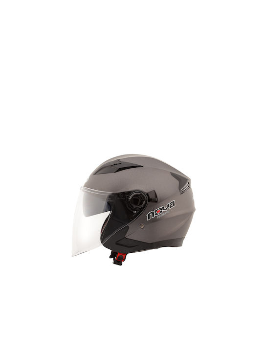 Nova Racing N211 Jet Helmet ECE 22.05 1250gr Titane Matt