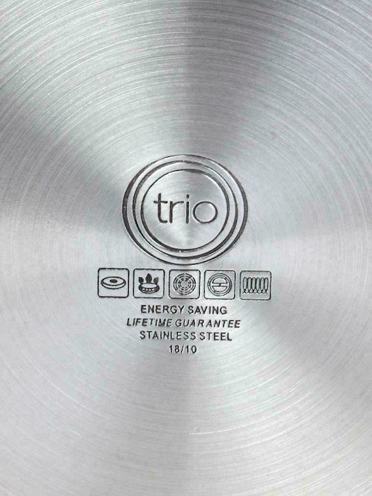 Cryspo Trio Superior Βαθιά Ανοξείδωτη Κατσαρόλα 3.6lt / 20cm