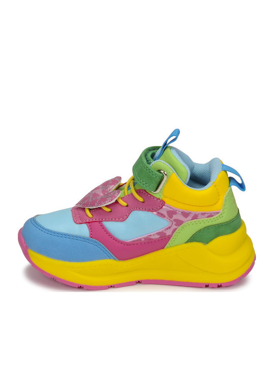 Rainbow Kids Sneakers High with Scratch Multicolour