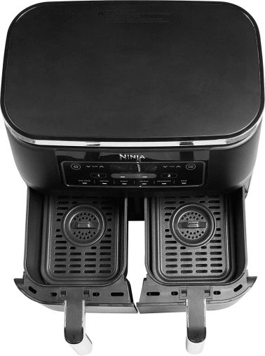 Ninja Foodi Max Dual Zone Air Fryer with Double Detachable Bucket 7.6lt Black