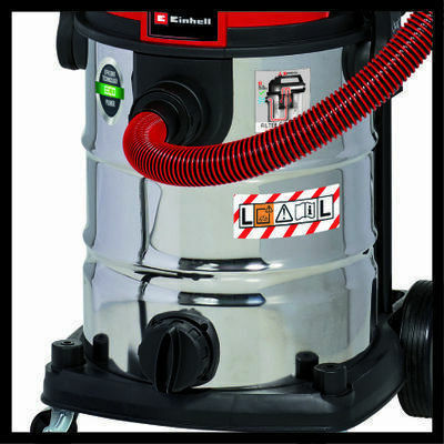 Einhell Tevc 2230 Sacl Staubsauger Flüssigkeiten / Feststoffe 1400W mit Edelstahl Behälter 30Es