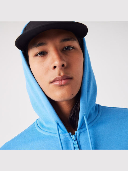 Light Blue Hooded Cardigan